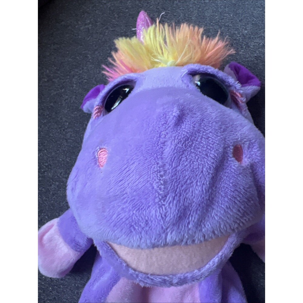 Kelly‎ Toy Purple Unicorn Hand Puppet Plush 10" - Picture 2 of 11